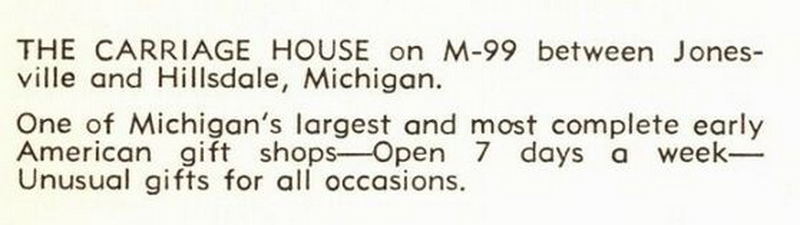 The Carriage House - Postcard Back (newer photo)